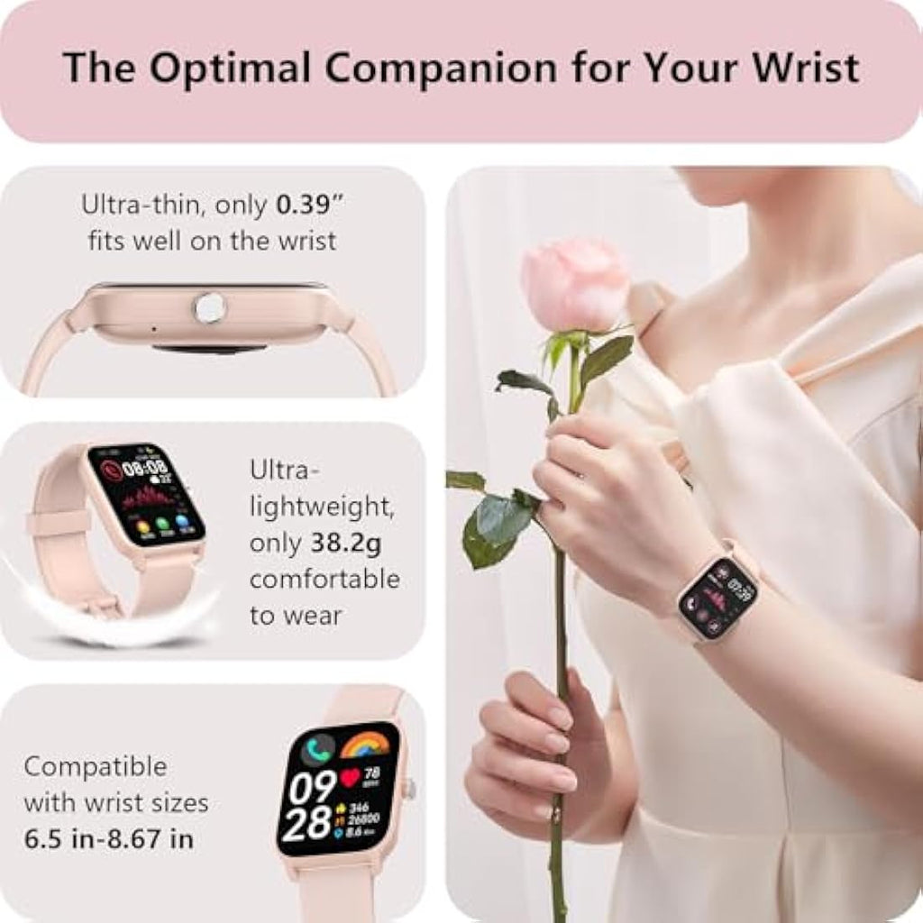 Yoever Women's Smart Watch | 1.8" HD Screen with Alexa & Bluetooth Calling
