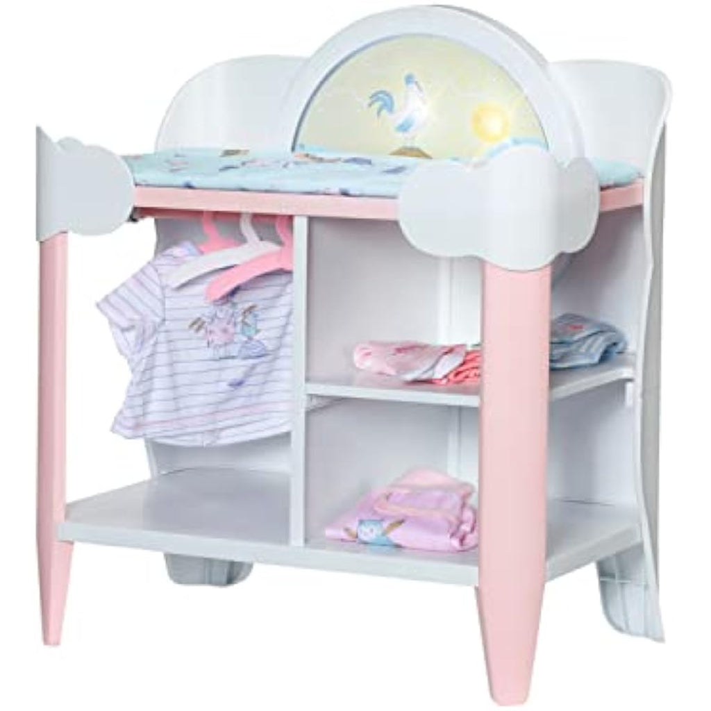 Baby Annabell Day & Night Changing Table – Doll Nursery Playset with Lights