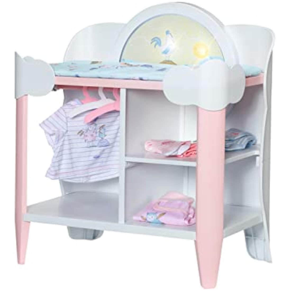 Baby Annabell Day & Night Changing Table – Doll Nursery Playset with Lights