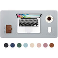 DOBAOJIA Large Desk Pad | Waterproof PU Leather Mouse Mat - Grey