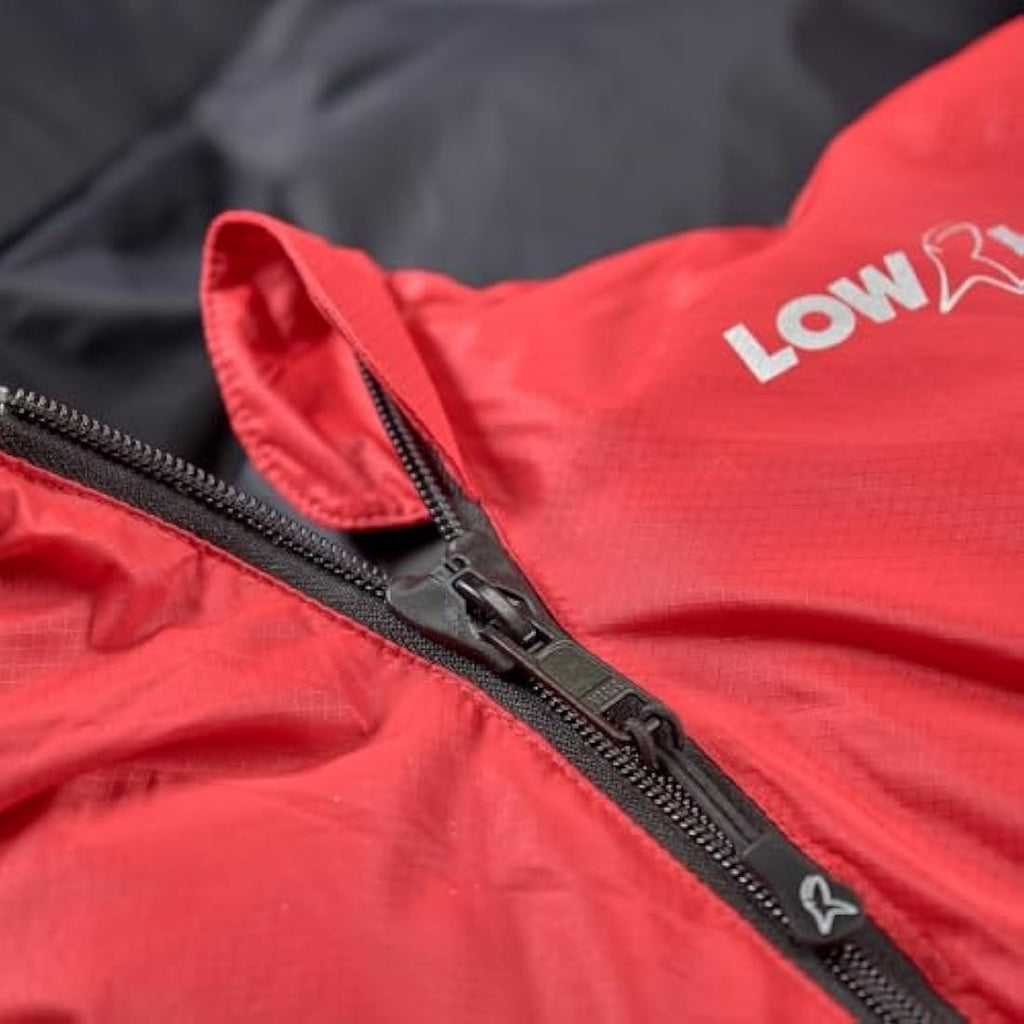 Lowland Outdoor Ranger Lite Duck Down Sleeping Bag - Red, 210x80cm