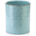 DOWAN Large Ceramic Utensil Holder – Farmhouse Kitchen Crock, Blue