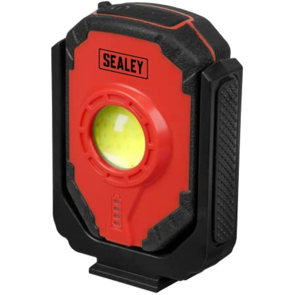 Sealey 15W COB LED Rechargeable Worklight - Portable LED315 Black/Red