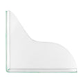 ANCLLO 2Pcs Shower Splash Guard Self- Adhesive Transparent Shower Water Guard Bath Corner Water Splash Guard to Keep Water in Shower for Washbasin