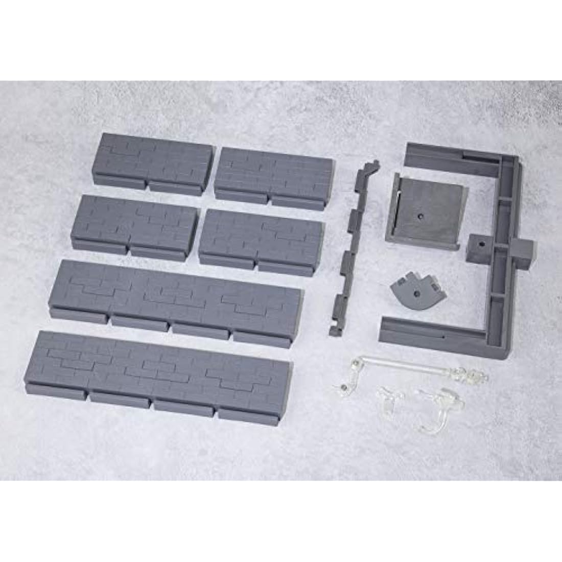 Bandai Tamashii Option Brick Wall Grey Version Model Kit Display Base