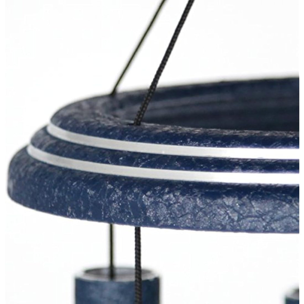 Arabesque 36-Inch Windchime – Sapphire Blue Handcrafted Outdoor Decor
