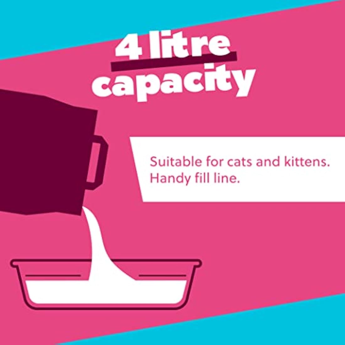 Felight Cat Litter Tray | Non-Slip Base for Kittens & Cats - 42cm