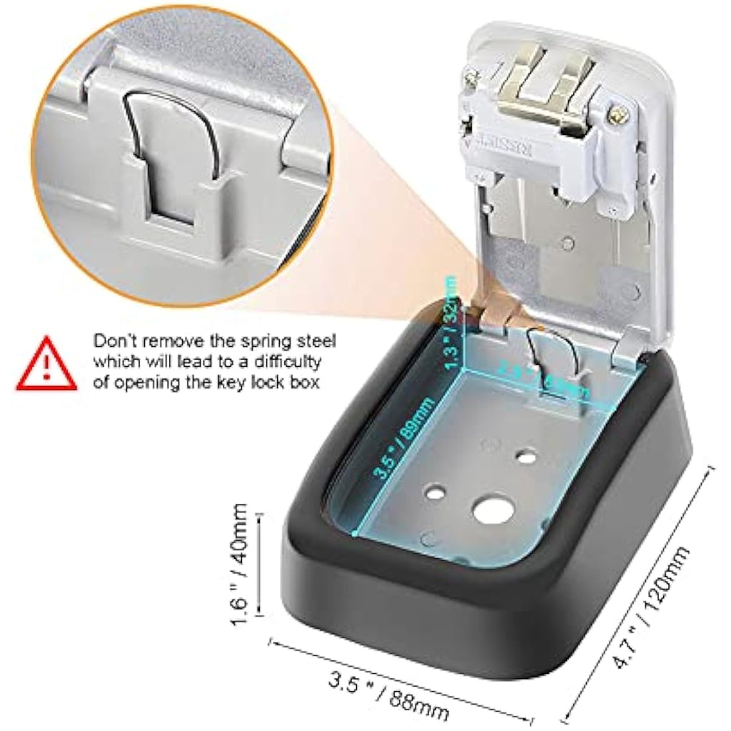 GRIFEMA GA1003 Key Safe Wall Mounted | 4-Digit Combination Lock Box