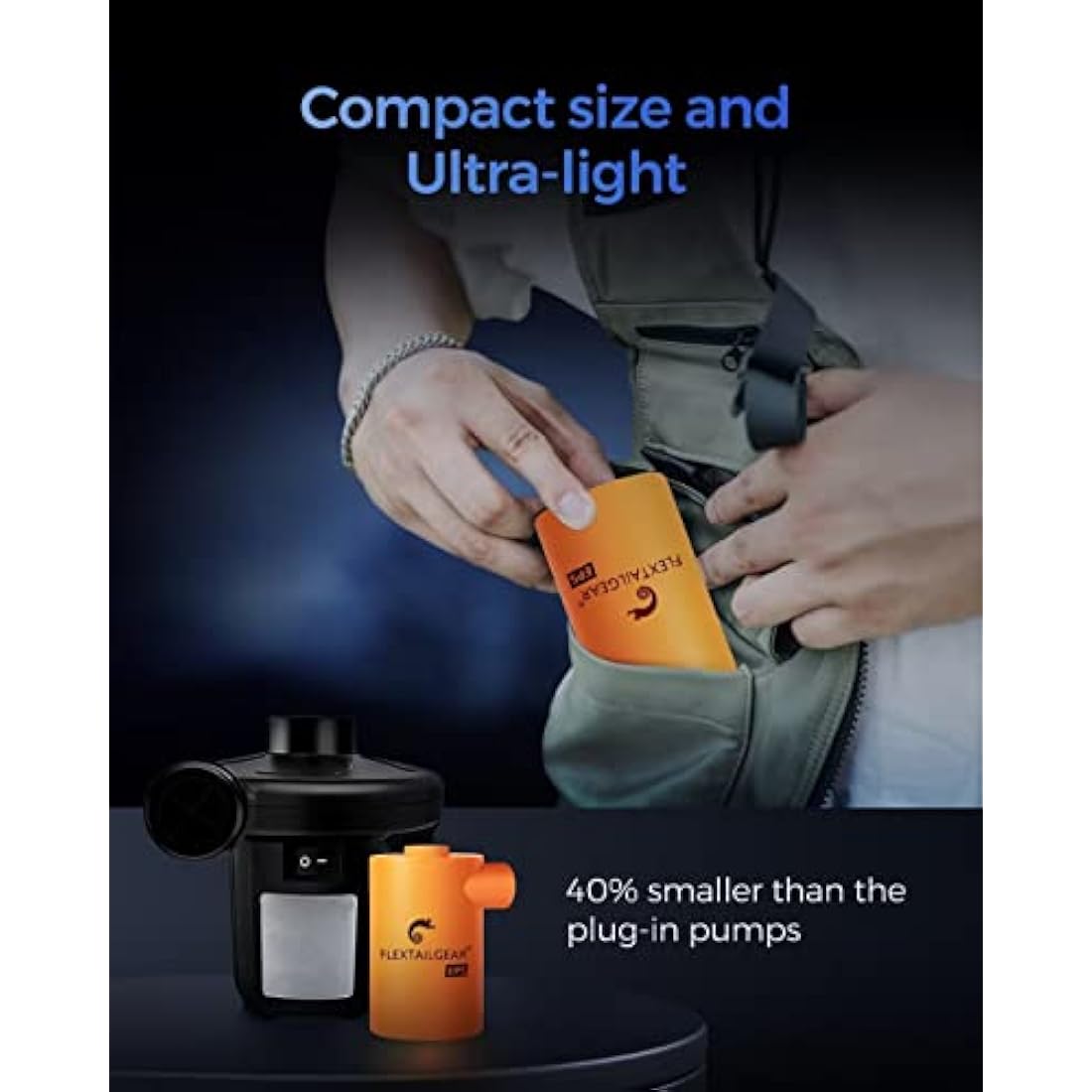 FLEXTAILGEAR MAX Pump 2020 | Portable Electric Air Pump | 3600mAh