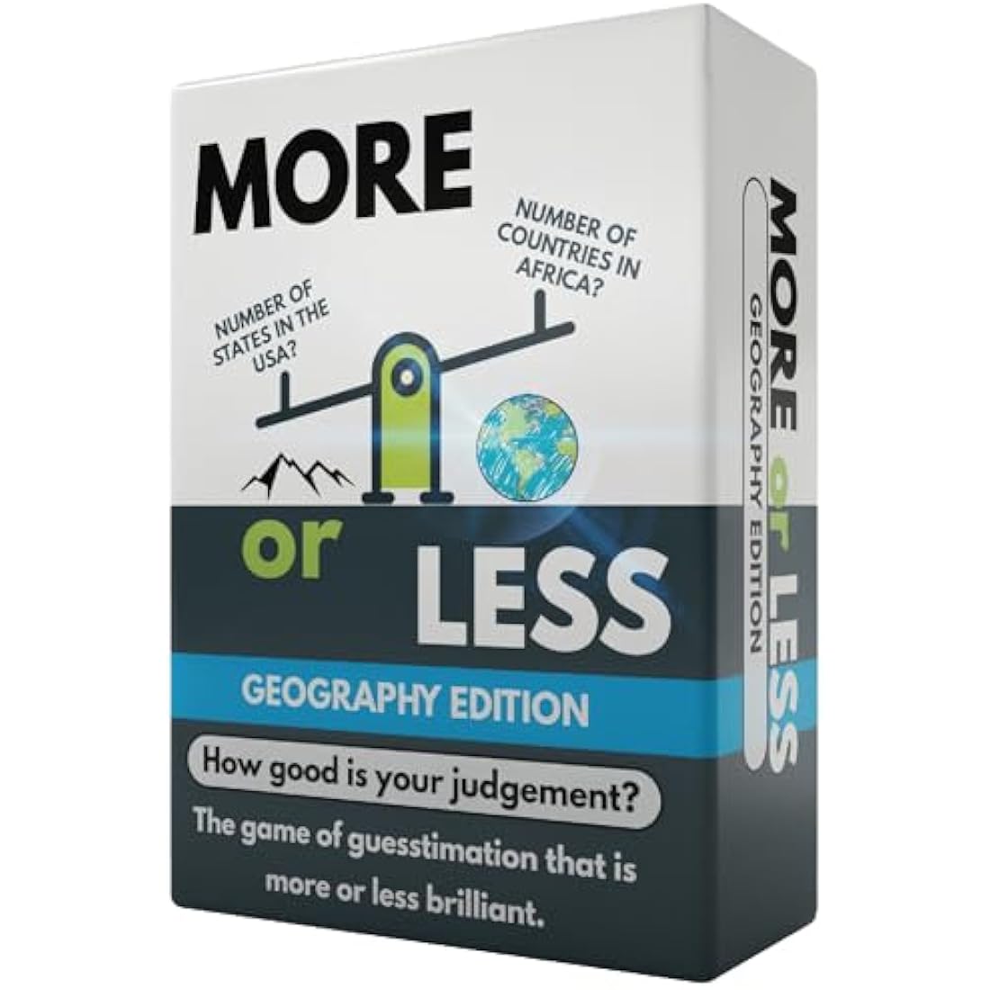 More or Less Geography Edition Card Game | Educational Trivia for All Ages
