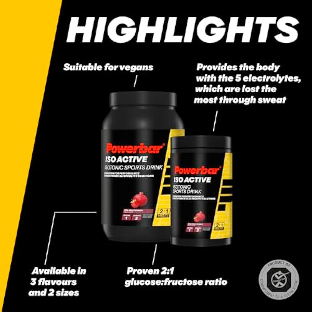 Powerbar Isoactive Isotonic Sports Drink - Red Fruit - 5 Electrolytes 1320g