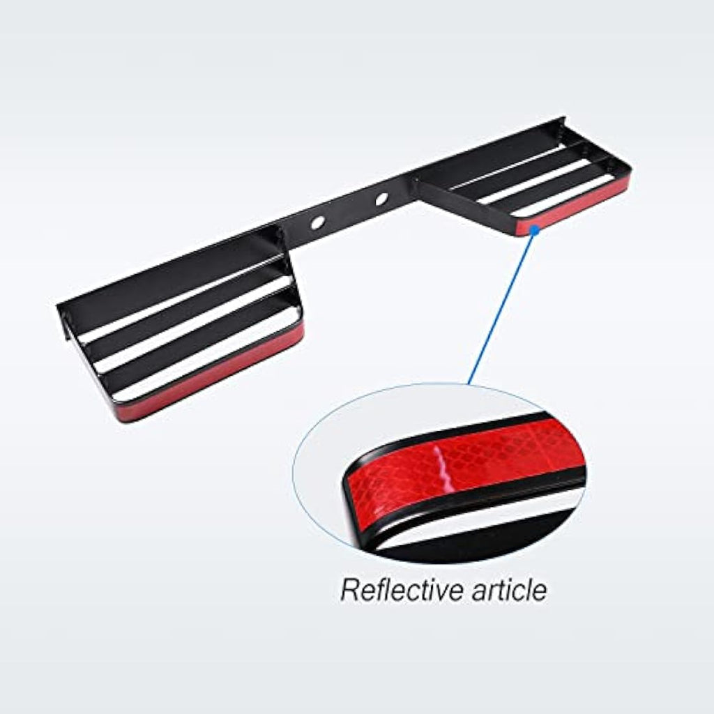 Heavy Duty Double Rear Towbar Step for Vans & 4x4s - Black