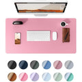 YSAGi Leather Desk Mat – Large Waterproof Non-Slip Mouse Pad, Pink