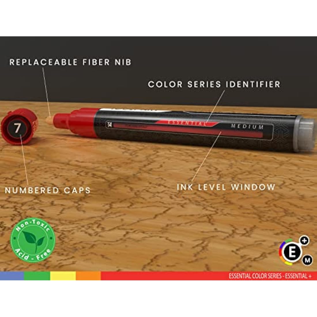 Acrylic Paint Pens – Medium Tip Multi-Surface Markers, 24 Pack