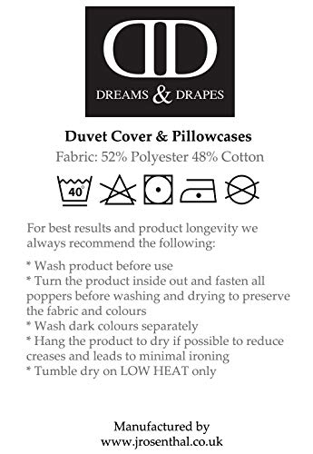 Dreams & Drapes Hanworth Super King Duvet Cover Set - Easy Care Purple