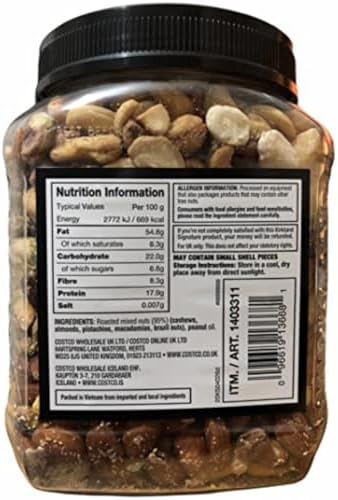 Kirkland Signature Unsalted Mixed Nuts – Extra Fancy Premium Blend (1.13kg)