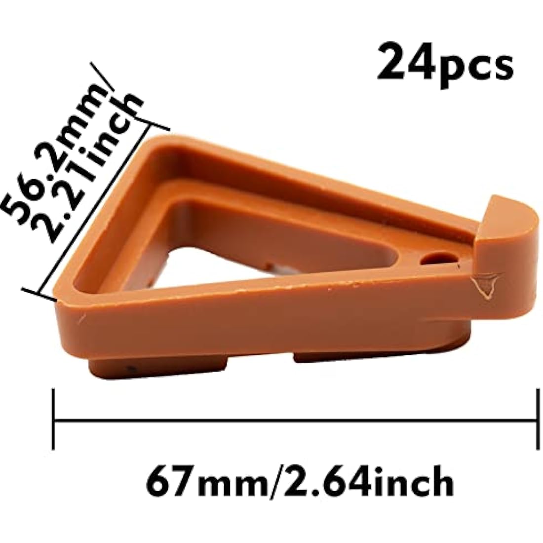 SZXMDKH 24-Pack Triangle Plant Pot Feet – Invisible Outdoor Pot Risers