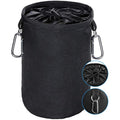 Large Waterproof Peg Bag with 2 Hanger Clips – Black