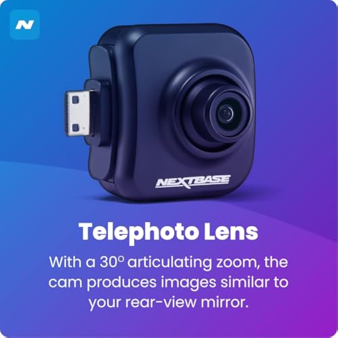 Nextbase Series 2 Rear View Dash Cam Module – 30° Telephoto Lens