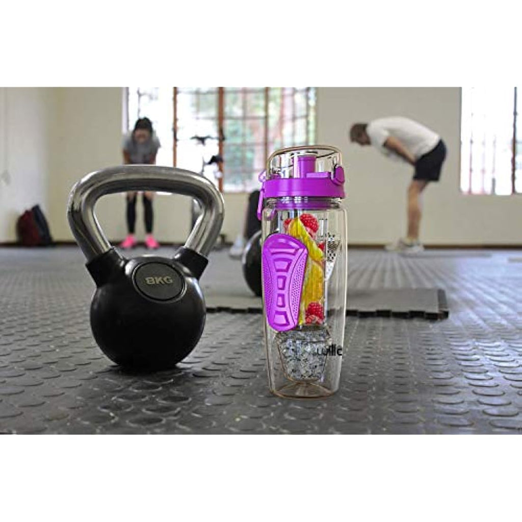 Fruit Infuser Water Bottle – 32oz BPA Free Tritan, Purple