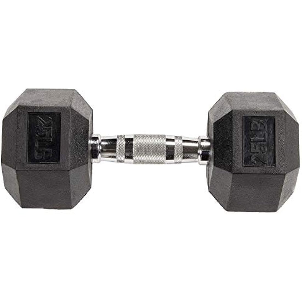 BalanceFrom Rubber Coated Hex Dumbbells – Ergonomic Weight Set