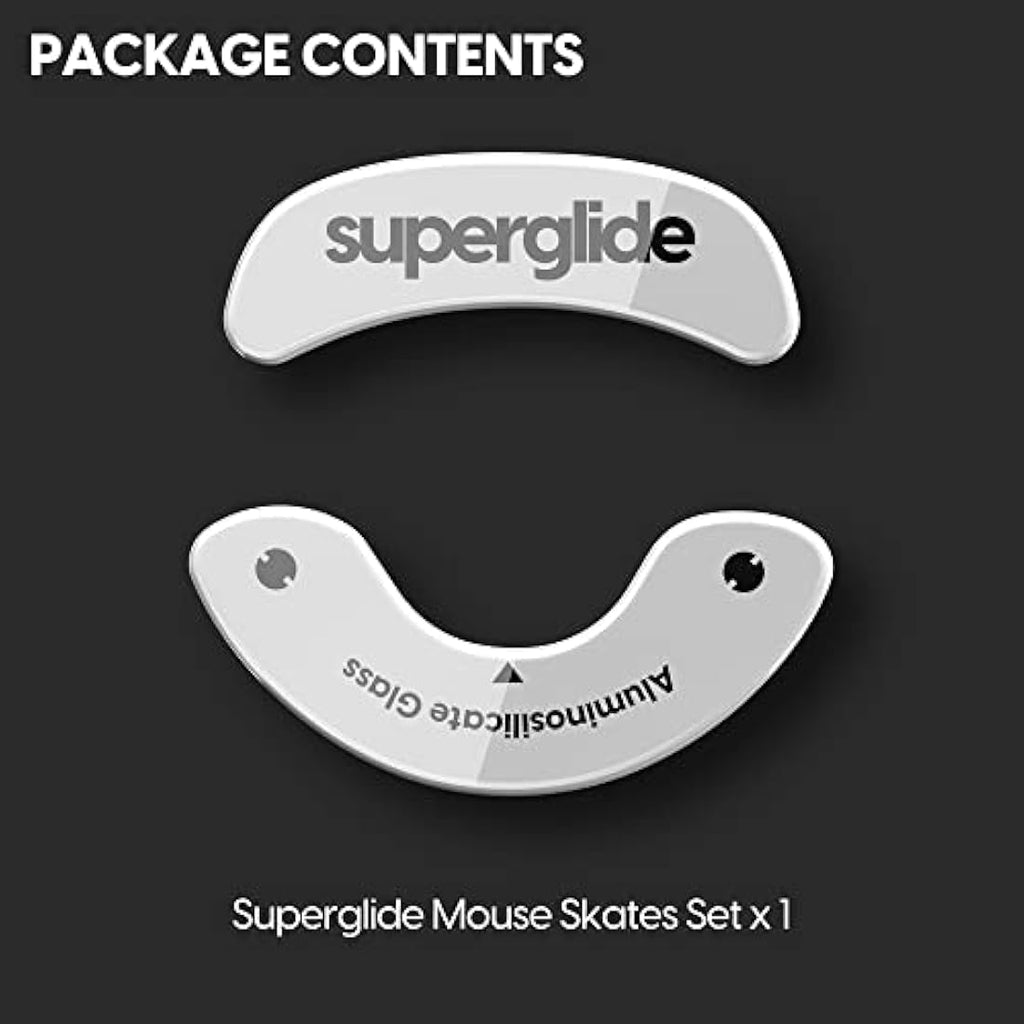 Superglide Glass Mouse Skates for Endgame Gear XM1r/XM1 RGB – White