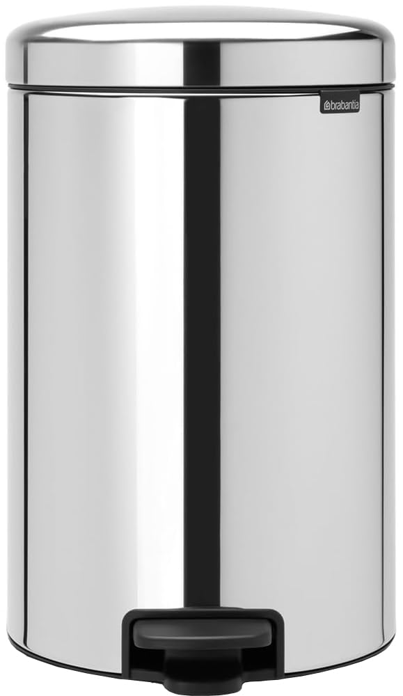 Brabantia newIcon 20L Pedal Bin – Brilliant Steel Soft Close Bin