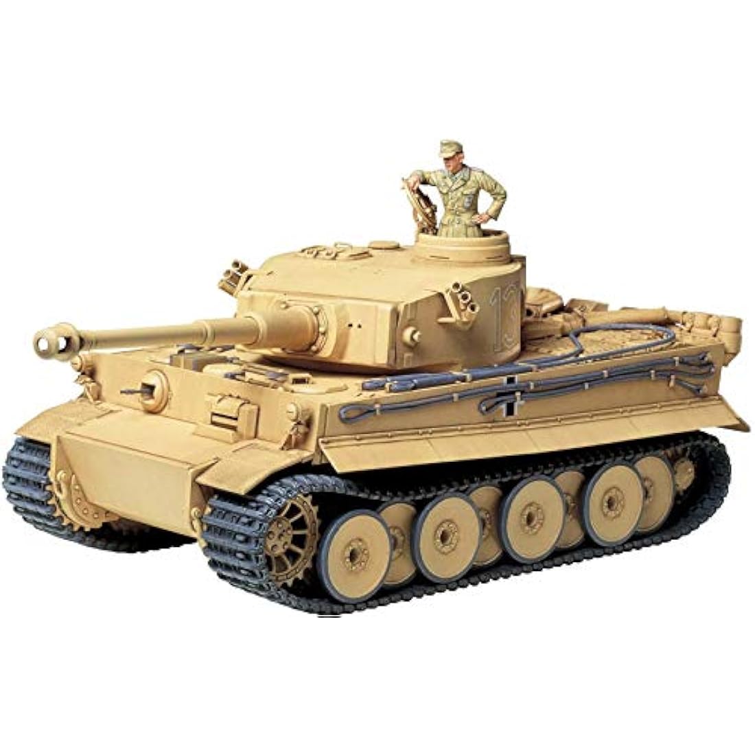 Tamiya Tiger I Initial Production WWII Tank Model Kit - 1:35 Scale