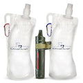 Survivor Filter Squeeze Kit | Portable Water Filter Straw with 1L Bottle