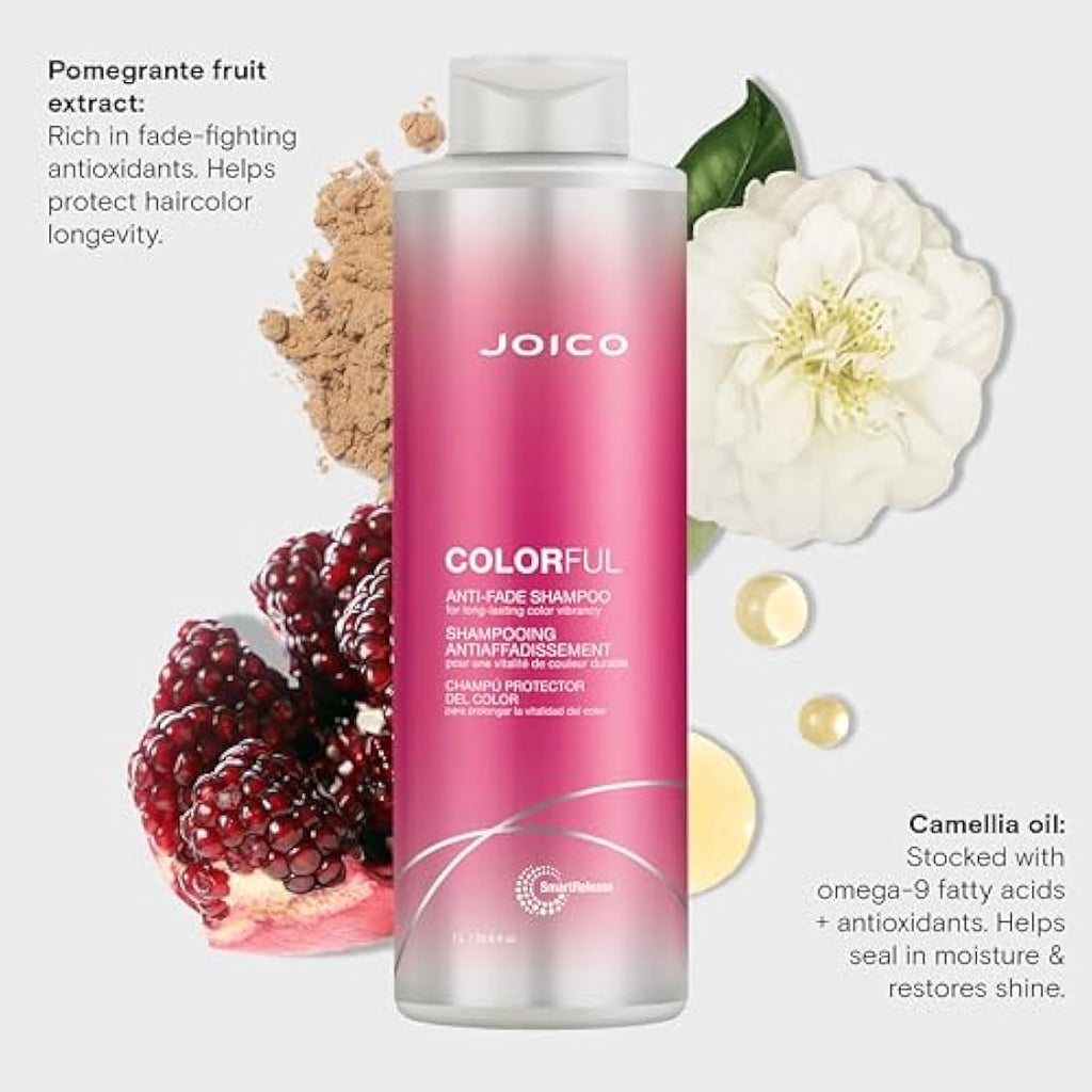 Joico Colorful Anti-Fade Shampoo | Sulfate-Free Color Protection - 1000ml