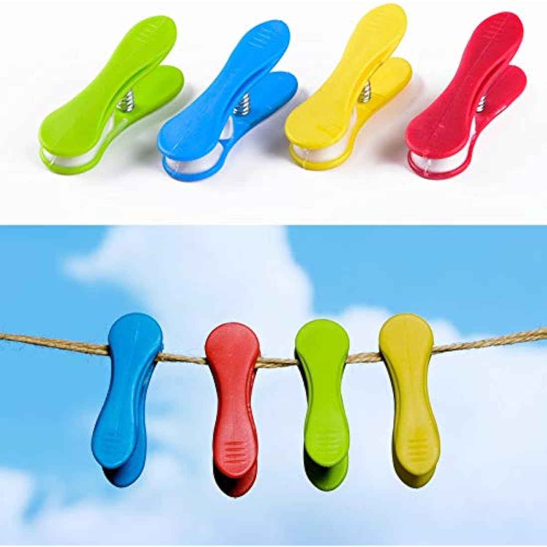 Jolof Store Clothes Pegs – 60 Pack Non-Slip UV Resistant Laundry Clips