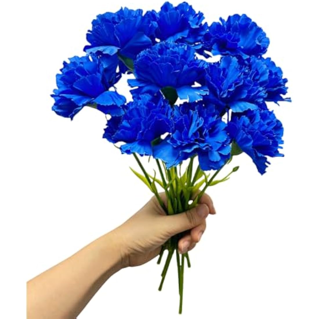 Jolof Store 10-Stem Artificial Carnations | UV Resistant Silk Flowers