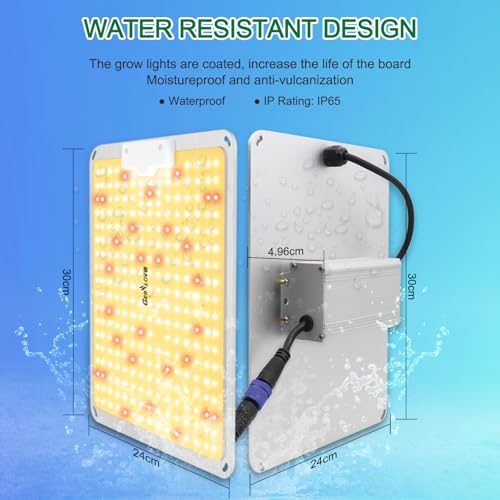 GERYLOVE SP1500 LED Grow Light | Full Spectrum Dimmable 150W Plant Lamp