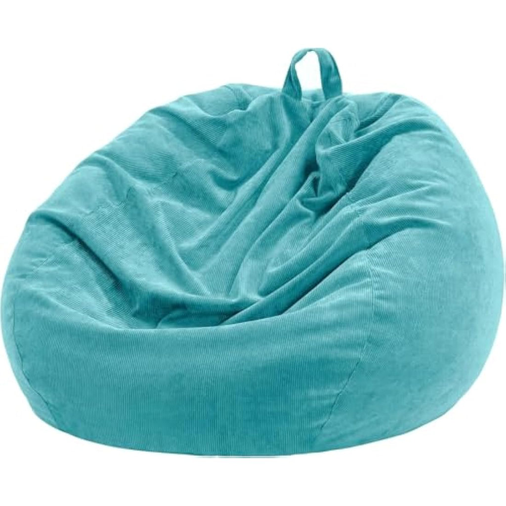 Nobildonna Bean Bag Chair Cover - Soft Corduroy Stuffed Animal Storage