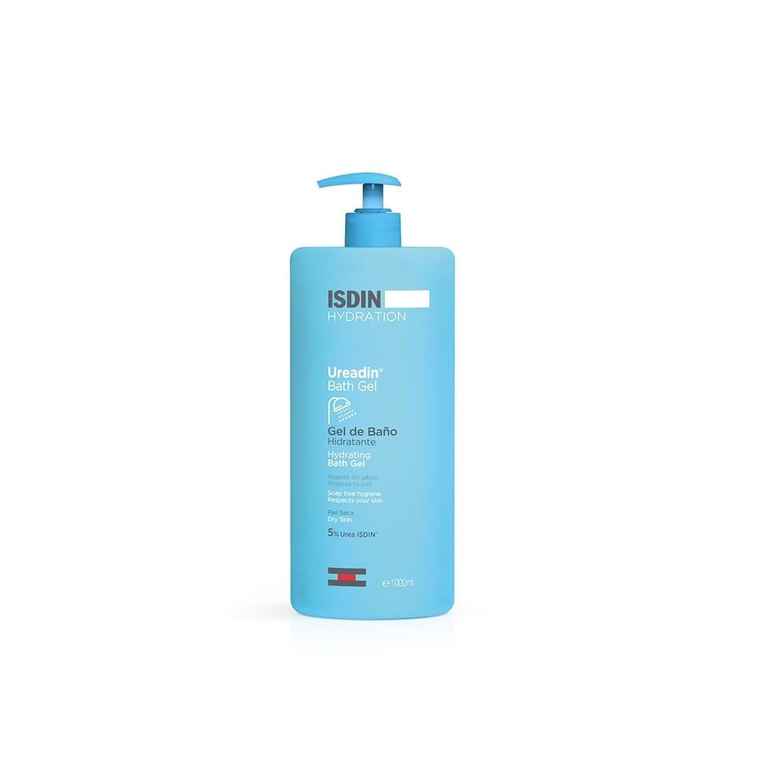 ISDIN Ureadin Bath Gel – Hydrating Body Wash for Dry Skin with 5% Urea (1000ml)
