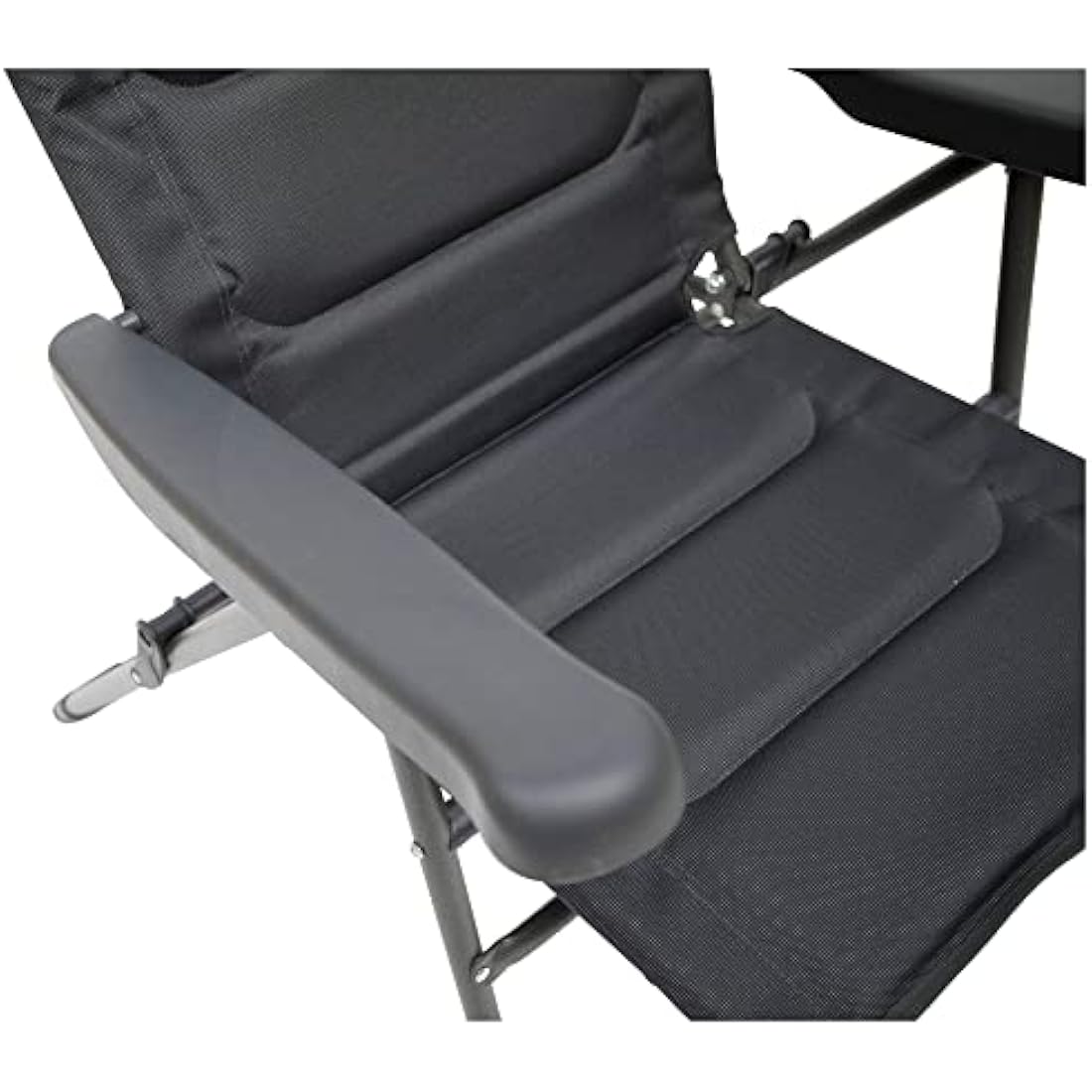 Vango Hampton Tall Folding Camping Chair - Excalibur Grey Outdoor Seat