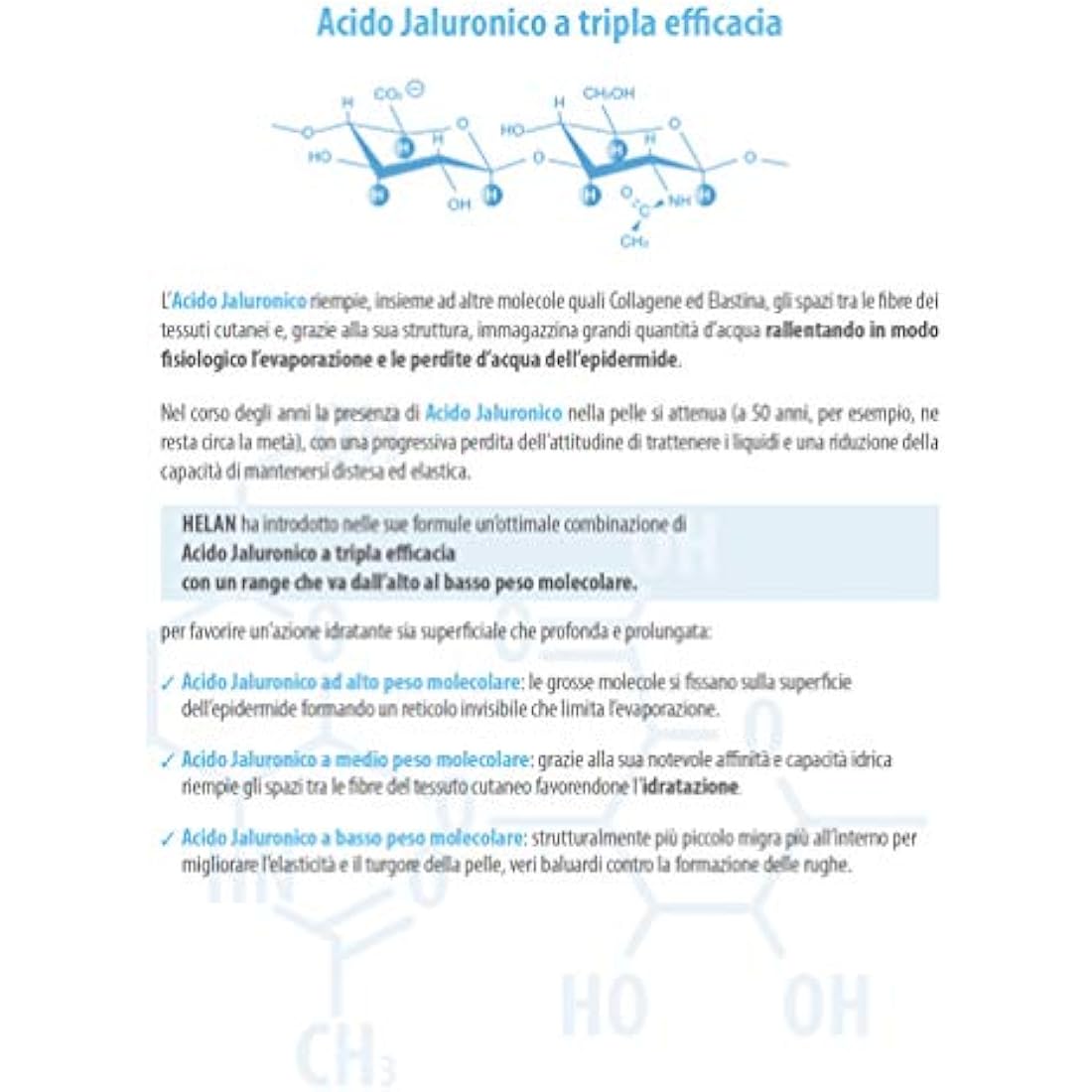 Helan Hydrate Jaluronico Anti-Wrinkle Face Cream with Hyaluronic Acid