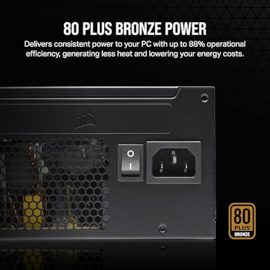 Corsair CX550 550W ATX Power Supply | 80 PLUS Bronze | Low-Noise