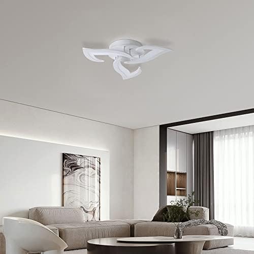 SENQIU Modern LED Ceiling Light – 36W Flower Design 6500K Cool White