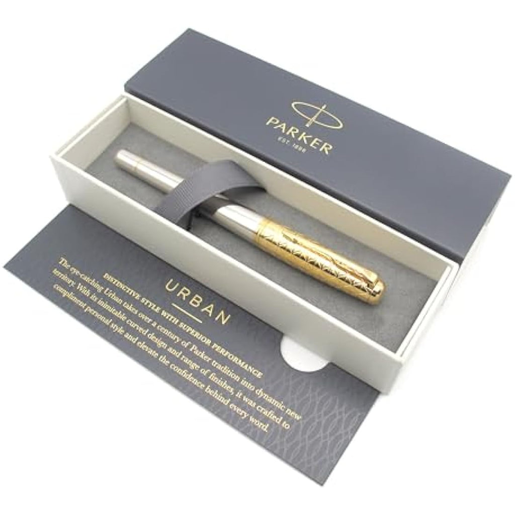 Parker Urban Premium Fountain Pen – Aureate Gold, Medium Nib