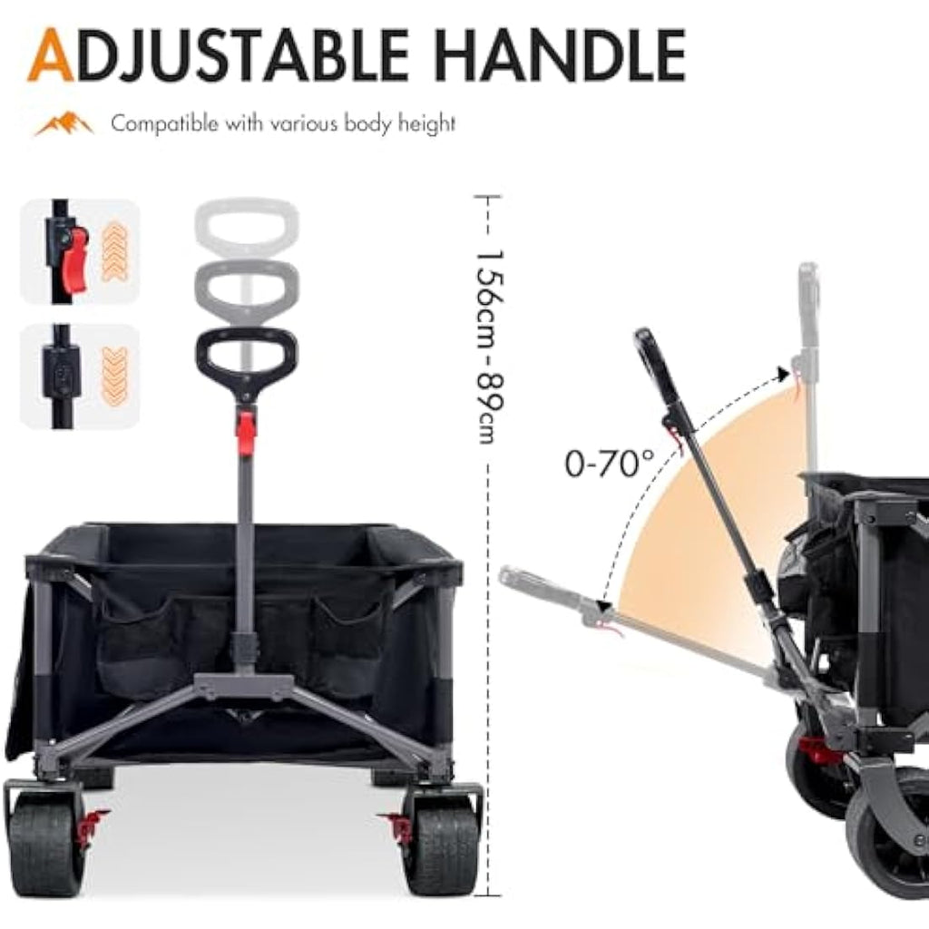 Portal Heavy Duty Folding Festival Trolley | 600L XXL Camping Cart