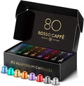 Rosso Caffè Nespresso Compatible Aluminium Capsules – 80 Pod Variety Pack