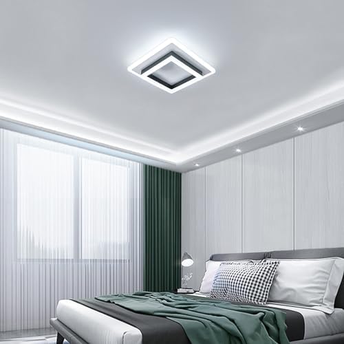 Modern Square LED Ceiling Light – 30W Cold White 6500K