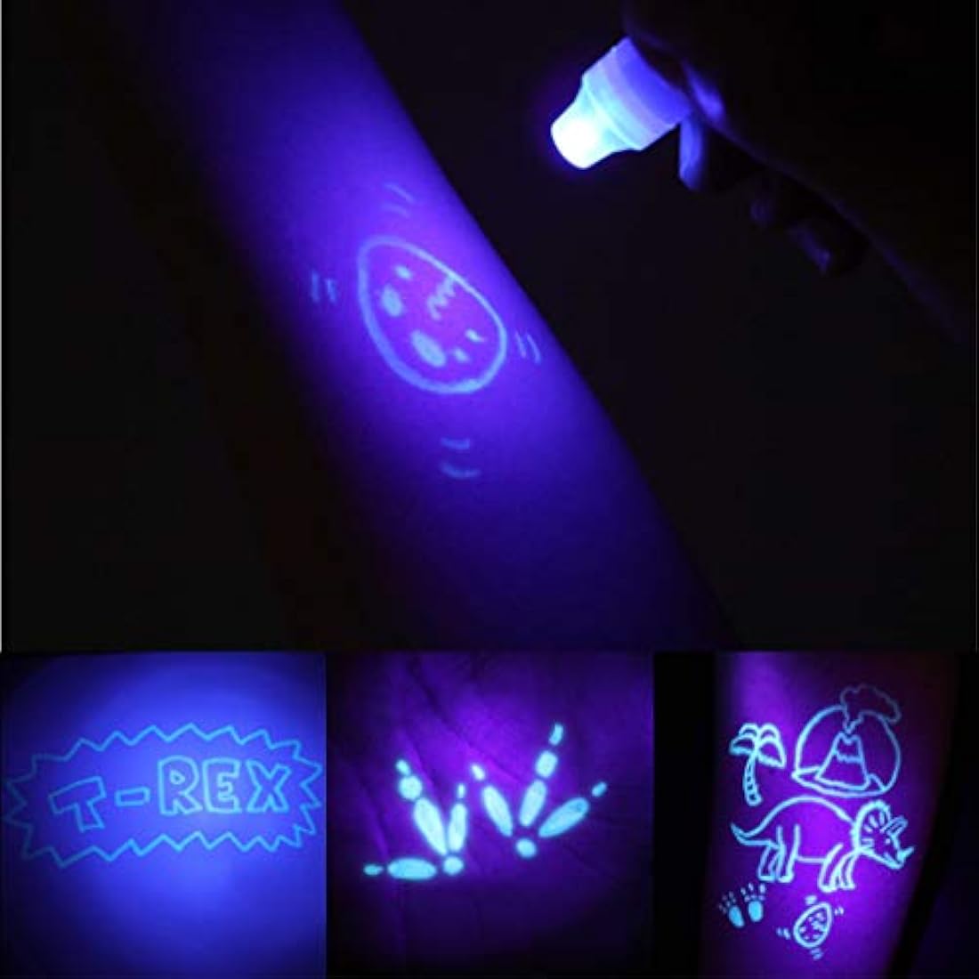 BONNYCO Invisible Ink Pen and Notebook Set | 16 Pack Dinosaur Party Favors