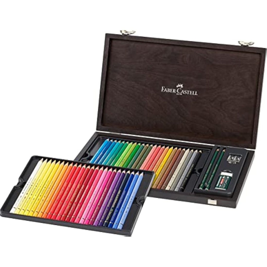 Faber-Castell Polychromos Colour Pencils | Wooden Case of 48