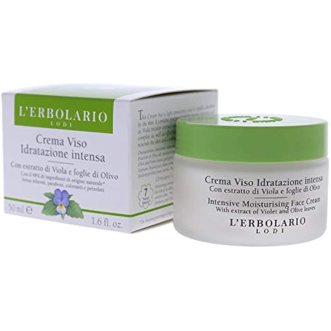 L'Erbolario Intensive Moisturising Face Cream with Olive Leaf – 1.6 oz