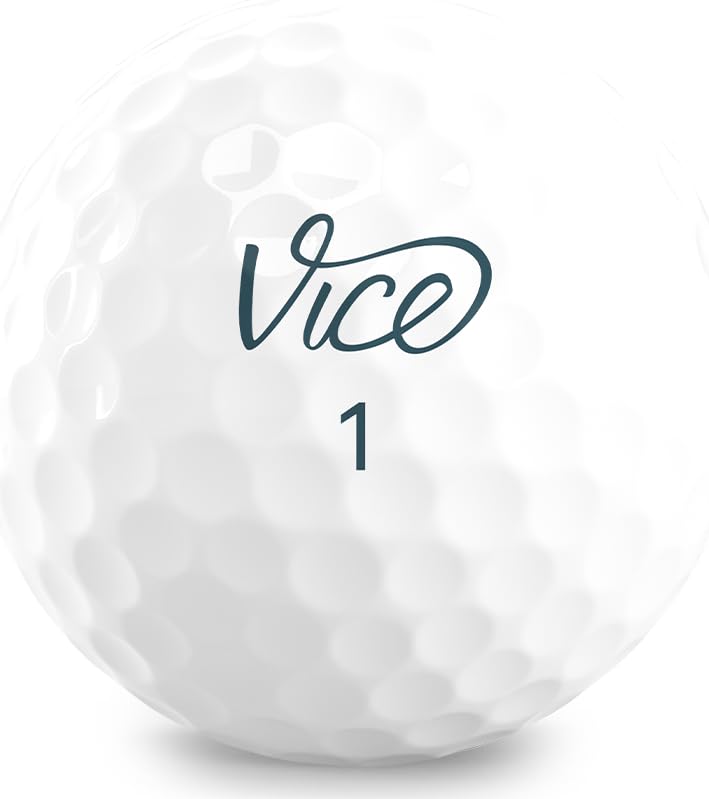 Vice Golf Balls - 3-Piece Surlyn Construction, White, Durable - Jolof Store