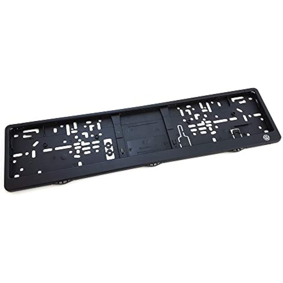Volkswagen Number Plate Holder - Original VW Logo Frame - Black 520mm