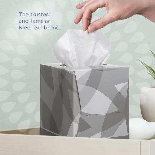 Kleenex Facial Tissue 8834 | 2-Ply White Fragrance-Free | 12 Boxes