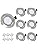 Wondlumi 6-Pack 5W Ultra Slim LED Recessed Ceiling Lights – Brushed Chrome